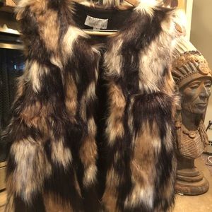 Vintage Havana Faux Fur Vest